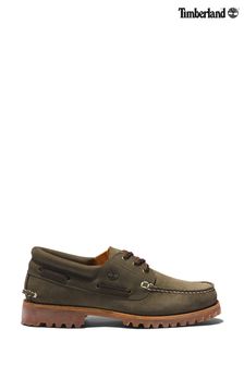 Timberland Khaki Green Authentic Lug Boat Shoes (M55427) | ₪ 722