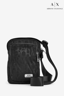 حقيبة تعلق حول الجسم سوداء بسحابين من Armani Exchange (M55634) | 40 ر.ع
