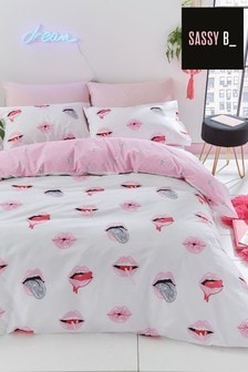 Sassy B Pink Lip Service Duvet Cover And Pillowcase Set (M55895) | €22 - €35