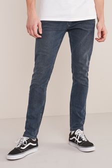 Dark Grey Skinny Fit Authentic Stretch Jeans (M56184) | kr324