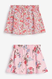 Pink Floral 2 Pack Skirts (3mths-7yrs) (M56343) | €10 - €15