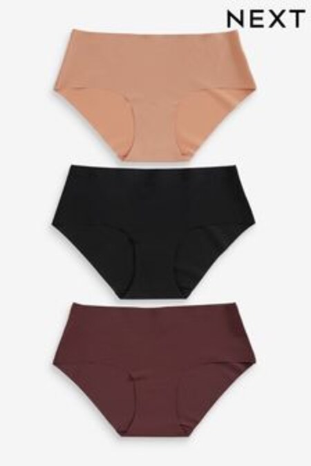 Black/Nude Short No VPL Knickers 3 Pack (M56354) | $37