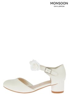 Monsoon Ivory Shimmer Two Part Heels (M56420) | €31 - €32