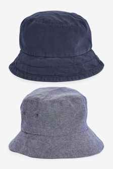 Denim/Navy Blue 2 Pack Bucket Hats (1-16yrs) (M56513) | €15 - €20