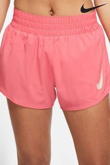 Koralowo-różowy - Damskie szorty do biegania Nike Dri-fit Swoosh z majtkami (M56545) | 120 zł