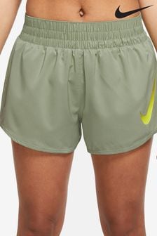 Zielony - Damskie szorty do biegania Nike Dri-fit Swoosh z majtkami (M56546) | 120 zł