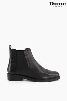 黑色 - Dune London Quest 花紋細節Chelsea靴 (M56974) | NT$4,620