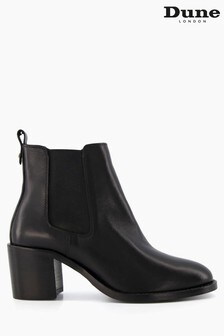 Dune London Black Pembly Heeled Chelsea Boots (M57031) | $173
