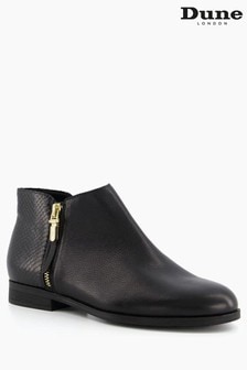 Dune London Black Pandie Side Zip Cropped Ankle Boots (M57063) | 128 €