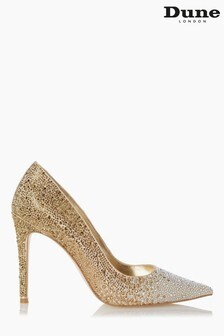 Dune London Metallic Bedazzler Ombre Crystal Court Shoes (M57627) | 222 €