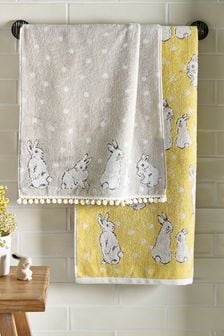 Grey Bunny Towels (M58707) | $15 - $27