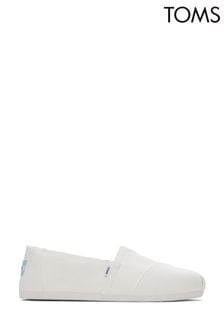 Blanc - Toms Chaussures véganes en toile de coton Alpargata (M59282) | €26