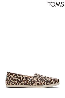 TOMS Brown Vegan Classic Alpagarta Leopard Print Shoes (M59287) | 24 €