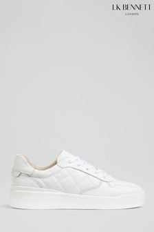 LK Bennet White Campbell Quilted Trainers (M60867) | 241 €