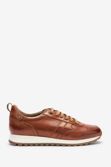 Tan Brown Leather Runner Trainers (M60891) | BGN 111