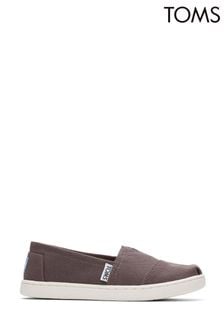 Chaussures TOMS Alpagata classiques en cuir végétal grises pour jeune (M61827) | €17