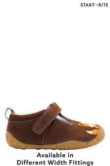 Start-Rite x JoJo Little Pal Brown Leather Fox Baby Shoes (M61943) | $54