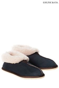 Celtic & Co. Ladies Blue Sheepskin Bootee Slippers (M62129) | 106 €