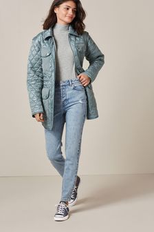 Coats Tall Blue Quilted Clothing 