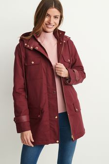 Berry Red Borg Lined Utility Jacket (M62479) | $103