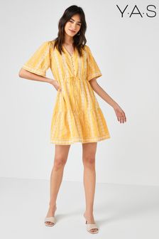 Y.A.S Yellow Aliyah Tie Waist Summer Dress (M62871) | 94 €