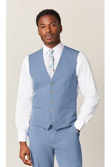 Light Blue Motion Flex Suit: Waistcoat (M62934) | kr463