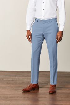 Modra - Oprijet kroj - Raztegljiva moška obleka Motionflex: hlače (M62937) | €11