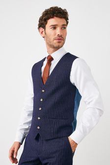 Blue Striped Suit: Waistcoat (M62969) | DKK103