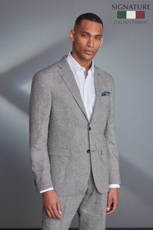 Grey Signature Nova Fides 100% Linen Puppytooth Suit (M62979) | 44 €