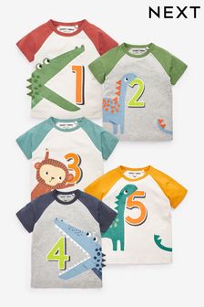 Safari 'I AM Birthday' Short Sleeve T-Shirt (12mths-6yrs) (M63427) | kr130