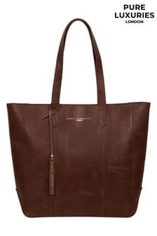 Pure Luxuries London Amberley Leather Tote Bag (M63521) | $97
