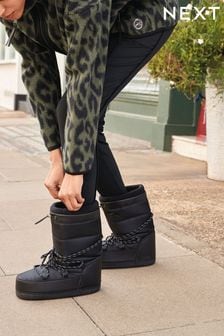 Black Padded Outdoor Fashion Boots (M63895) | $87
