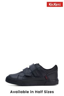 Kickers Black Junior Tovni Twin Flex Shoes (M63943) | $82