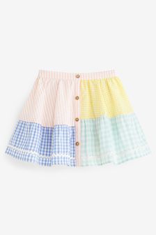 Multi Gingham Patched Skirt (3mths-7yrs) (M64027) | €9 - €10.50