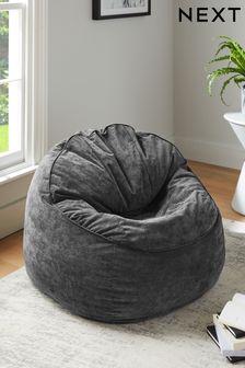 Grey Fine Chenille Bean Bag Chair (M64382) | kr1 539