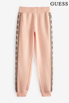 Guess Peach Pink Britney Tape Logo Joggers (M64826) | €44