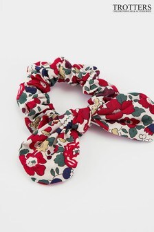 Trotters London Red Liberty Bow Scrunchie