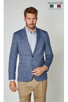 藍色 - Nova Fides 紋理西裝外套 (M65393) | HK$985