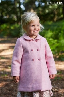Różowy klasyczny płaszcz Trotters London (M65551) | 820 zł