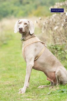 Hugo & Hudson Brown Checked Herringbone Dog Collar