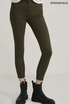 Springfield Slim Green Sustainable Wash Colour Jeans (M66044) | $66