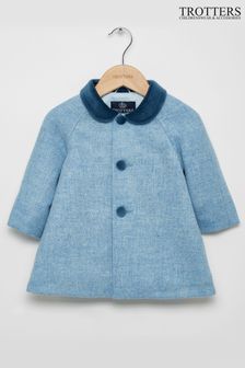 Синее пальто для мальчиков с рукавами реглан Trotters London (M66470) | €166