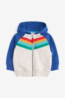 Grey/Blue Rainbow Zip Through Hoodie (3mths-7yrs) (M66558) | €18.50 - €21.50