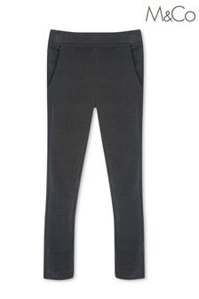 M&Co Girls Black Back to School Slim Fit Trousers (M66673) | €6.50 - €8