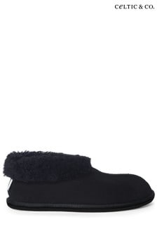 Celtic & Co Blue Sheepskin Bootee Slippers (M66679) | ₪ 382