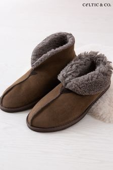 Celtic & Co. Mens Sheepskin Bootee Slippers (M66680) | $158