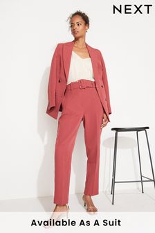 Pink Tailored Belted Taper Trousers (M66683) | €23