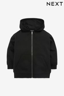 Noir - Sweat à capuche zippé (3-16 ans) (M66690) | 19€ - 27€