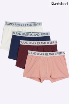 River Island Pink Split Trunks 4 Pack (M67277) | €35