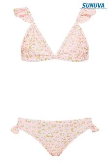 Sunuva Pink Leopard Triangle Frill Bikini (M67363) | ₪ 200 - ₪ 210